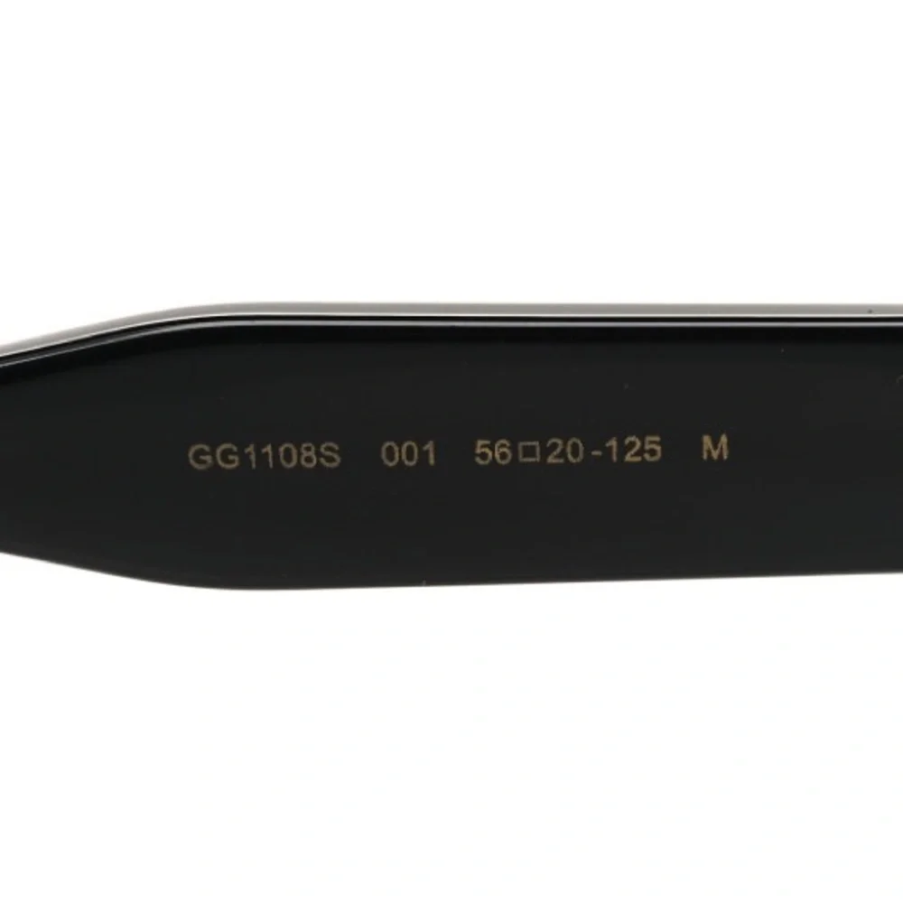 New Authentic GUCCI Acetate Aviator Sunglasses GG1108S Black